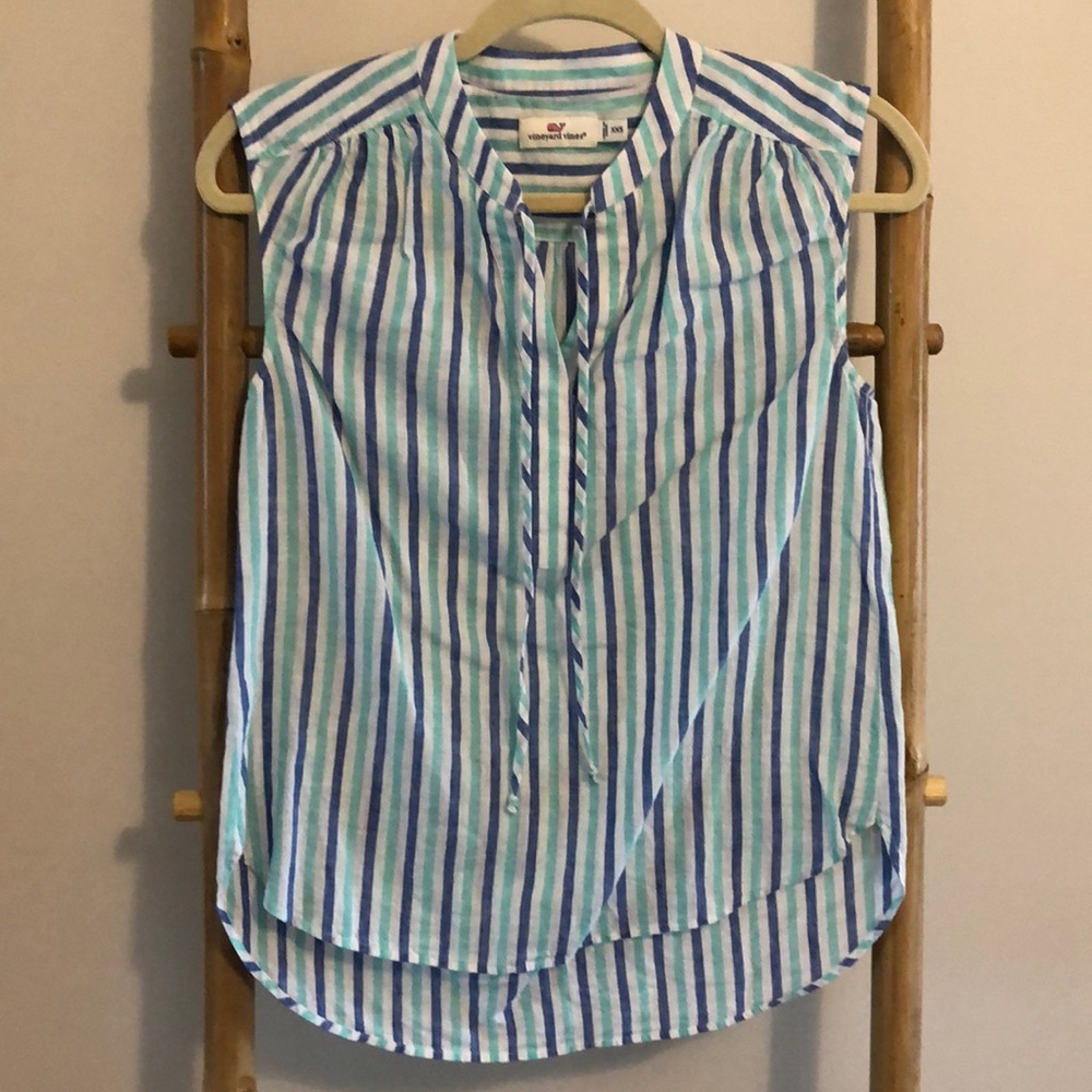 Vineyard Vines Linen Tank/Sleeveless Blouse